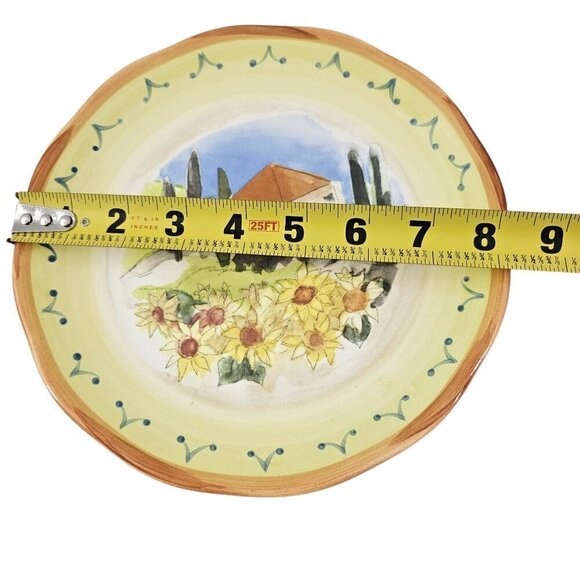 Sango Tuscan Gardens 3076 Sue Zipkin Ceramic Salad Luncheon Plates – Set of 4 - Picture 9 of 16